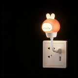 Cute Chick Silicone Night Light USB Rechargeable Touch Control Bedside Sleep Lamp 3-Level Dimming