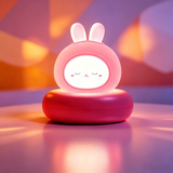 Cute Chick Silicone Night Light USB Rechargeable Touch Control Bedside Sleep Lamp 3-Level Dimming