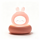 Cute Chick Silicone Night Light USB Rechargeable Touch Control Bedside Sleep Lamp 3-Level Dimming