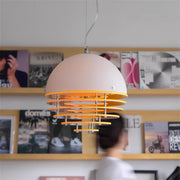 Mid-century Bauhaus Sunset Orange Pendant Lamp