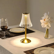 Nordic Minimalist Golden Crystal Table Lamp