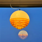 Mid-century Bauhaus Sunset Orange Pendant Lamp