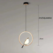 Modern Chic Golden Bird Pendant Light