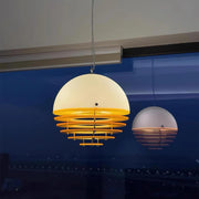 Mid-century Bauhaus Sunset Orange Pendant Lamp