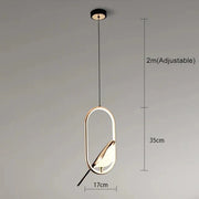 Modern Chic Golden Bird Pendant Light
