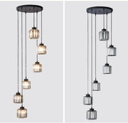 Vintage Crystal Staircase Chandelier