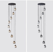 Vintage Crystal Staircase Chandelier