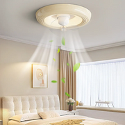 Macaron Simple Stylish Bedroom Ceiling Fan With LED Lights