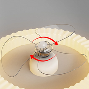 White Round Design Ceiling Fan With LED Lights