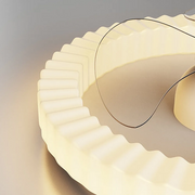 White Round Design Ceiling Fan With LED Lights