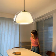 Modern Milk Glass Pendant Lamp