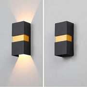 Modern Rectangular Double Head LED Outdoor Wall Lamp