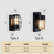 Lantern Waterproof Outdoor Wall Lamp