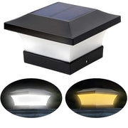 Chic Modern Solar Power Lantern Outdoor Post Light