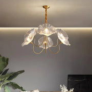 Nordic Minimalist Flower Glass Chandelier