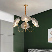 Nordic Minimalist Flower Glass Chandelier