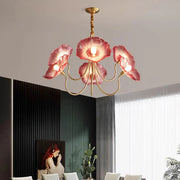 Nordic Minimalist Flower Glass Chandelier