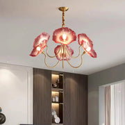 Nordic Minimalist Flower Glass Chandelier