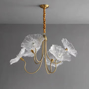 Nordic Minimalist Flower Glass Chandelier