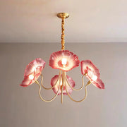 Nordic Minimalist Flower Glass Chandelier