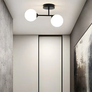 Modern Nordic Double Head Glass Ceiling Light
