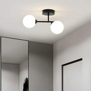 Modern Nordic Double Head Glass Ceiling Light
