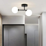 Modern Nordic Double Head Glass Ceiling Light