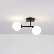 Modern Nordic Double Head Glass Ceiling Light