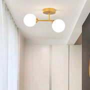 Modern Nordic Double Head Glass Ceiling Light