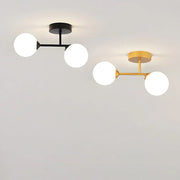 Modern Nordic Double Head Glass Ceiling Light