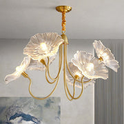 Nordic Minimalist Flower Glass Chandelier