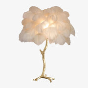 Chic Feather Decorated Floor Lamp