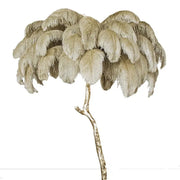 Chic Feather Decorated Floor Lamp