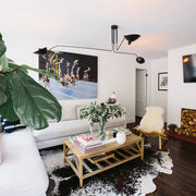 Elegant Adjustable Sculptural Ceiling Light