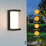 Modern Simple Waterproof Sensor LED Outdoor Wall Light