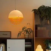 Mid-century Bauhaus Sunset Orange Pendant Lamp