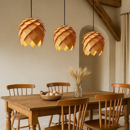 Modern Chic Wooden Pendant Lamp