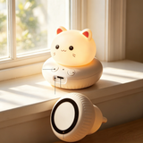 Cute Chick Silicone Night Light USB Rechargeable Touch Control Bedside Sleep Lamp 3-Level Dimming