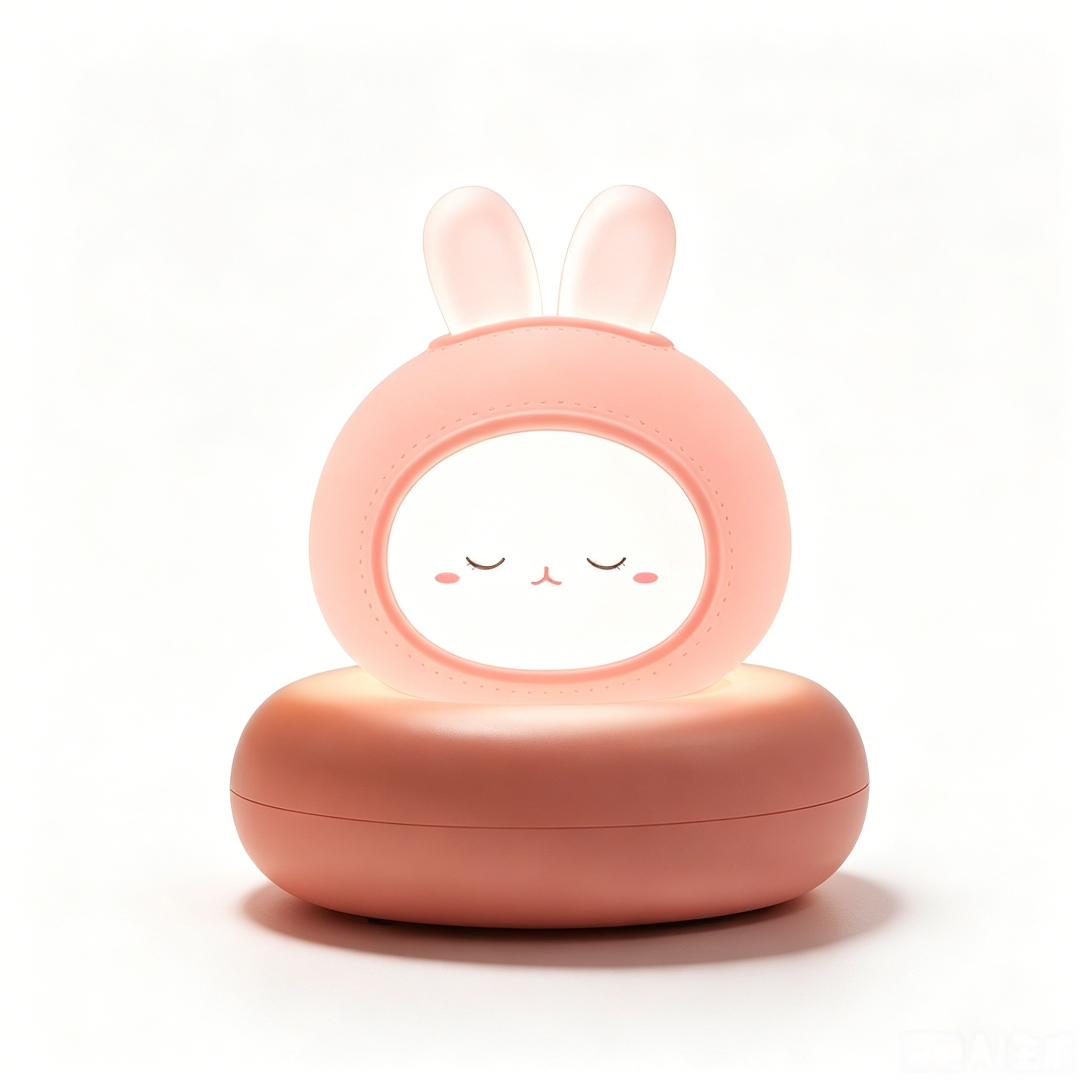 Cute Rabbit Silicone Night Light USB Rechargeable Voice & Touch Control Night Bedside Lamp